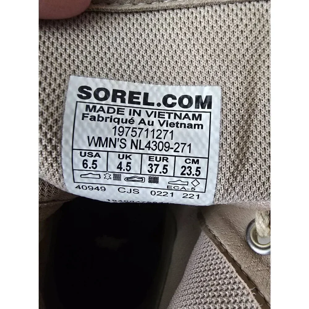 Sorel Caribou OTM Booties Sz 6 1/2 Ancient Fossil